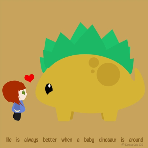 Baby Dinosaur by Karissa Cole 2012 - all rights reserved